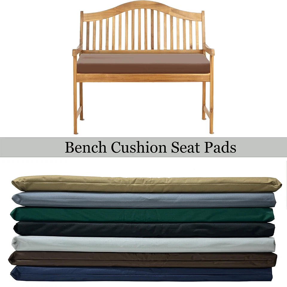 BRILLARS LTD TWO SEATER OUTDOOR BENCH PAD WATERPROOF FABRIC GARDEN FURNITURE SEAT CUSHION