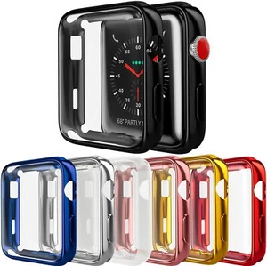 2 Pack For Apple Watch Series 3 2 1 38mm 42mm Screen Protector Case Full Cover - Picture 1 of 10