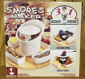 Fondue de helado Roshco 3 en 1 estación de postres S'mores interior/exterior - Imagen 1 de 5