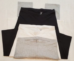 Lot Of 3 Girls Capri Leggings Member's Mark size 14-16 Black, White & Gray - Picture 1 of 11