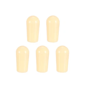 5pcs M4 Switch Tip Knob Cap Plastic for 3 Way Toggle Pickup Selector Cream - Picture 1 of 4