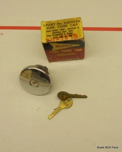 NOS Mopar 1964-1966 Plymouth Dodge Chrysler Imperial LOCKING GAS CAP pn 2409393 - Picture 1 of 2