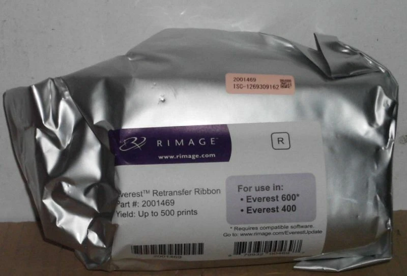 Rimage Everest 600 400 Retransfer Ribbon Farbband für 500 Prints  2001469 - Image 1 of 1