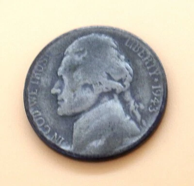 1943-S Jefferson Nickel - War Time Coin 35% Silver - Circulated - Image 1 of 2