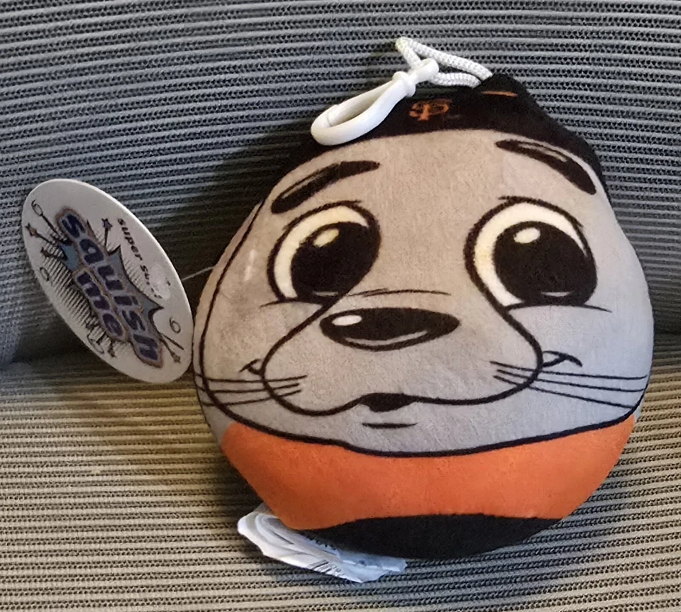 MLB San Francisco Giants Mascot Lou Seal Plush Keychain - Image 1 of 1