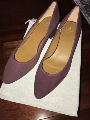 $395 NWB AQUATALIA Pheobe Suede Oxblood Pumps Heels Shoes sz 7.5 - Image 1 of 4