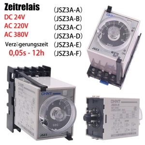 Zeitrelais JSZ3A Verzögerung am Relais 24VDC 220VAC 380VAC 0,05S - 12 Stunden - Picture 1 of 11