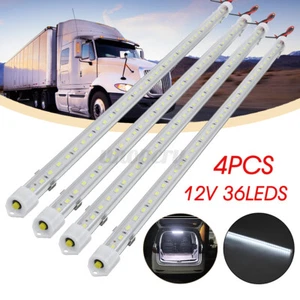 4x 12V 36 LED Car Interior Light Strip Bar Van Bus Caravan Truck ON/OFF Switch - Picture 1 of 11