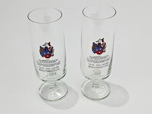 Wölker Niedermendig Laacher See alte Sammelgläser 0,2l Bierglas Glas 2St. Selten - Bild 1 von 4