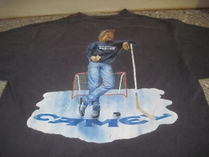 Camicia Joe Camel Boston Hockey con tasca taglia XL - vintage - usata - Foto 1 di 7