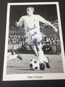 PETER GROSSER († 2021) 1860 München DFB signed original Autogrammkarte 10x15 - Picture 1 of 1