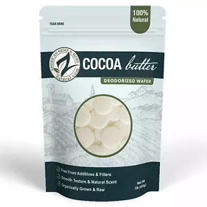 Deodorized Cocoa Butter Wafers 1 lb - Picture 1 of 16