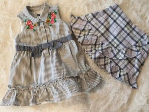 Vestido y falda Janie and Jack niñas 18-24 meses con cintura ajustable - Imagen 1 de 9