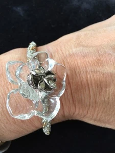 Alexis Bittar Lucite And Jeweled Cuff - Picture 1 of 6
