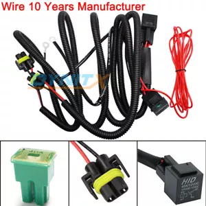 Relay Wiring Harness 40A S H11 Fog Light Replacement Bulbs Female Plug Socket OE - Bild 1 von 7