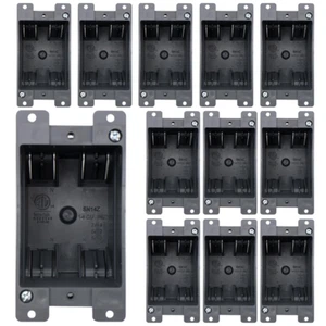 Single Gang Electrical Outlet Box,Old Work, 14 Cubic Inch Junction Box,Etl Liste - Picture 1 of 7