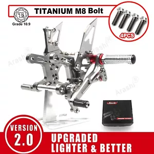 Reposapiés y pernos de carreras para Kawasaki Ninja ZX-10R ZX1000/KRT 2021-2023 - Imagen 1 de 8
