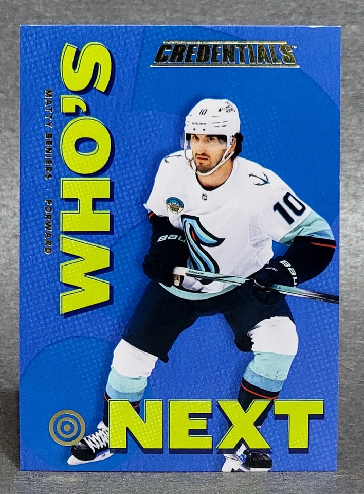 2023-24 Upper Deck Credentials Who’s Next #WN-MB Matty Beniers - Image 1 of 2