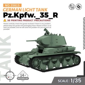 SSMODEL 815 1/35 Military Model Kit German Pz.Kpfw._35_R Light Tank - Picture 1 of 5