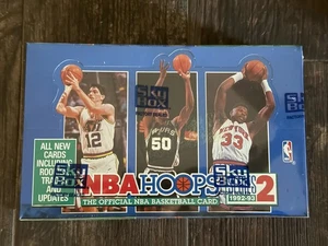 1992-93 NBA HOOPS Basketball Series 2 Factory Sealed Box 36 Packs - Picture 1 of 6