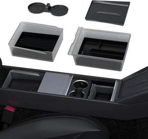 5 Stück Mittelkonsole Organizer Ablage für Tesla Model Y Juniper & Model 3 Highland - Bild 1 von 6