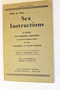 How to Give Sex Instructions Book 1937 - Picture 1 of 7