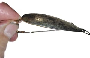 CUCHARA SEÑUELO DE PESCA VINTAGE JOHNSON'S SILVER MINNOW FECHA PATENTE 22-08-1928 - Imagen 1 de 7