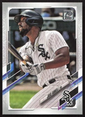 2021 Topps #331 Jose Abreu Chicago White Sox 70th Anniversary Platinum /70 - Image 1 of 2