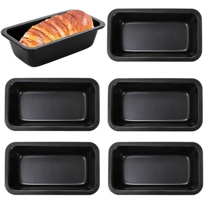 6er Backformen Set Brot Kuchen Toast Antihaft Karbonstahl klein - Bild 1 von 2