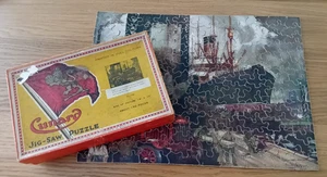 Vintage Cunard Puzzle No. 21660 About 150 Pieces Liverpool Docks *Complete* - Picture 1 of 8