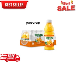 (24 Pack) Tropicana 100% Juice Orange Blend, Vitamin C, No Added Sugar, 10 Fl Oz - Picture 1 of 8