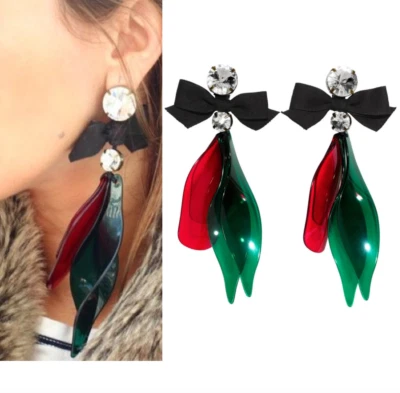 MARNI x H&M Pendientes largos colgantes clip-on Foto 1 de 4