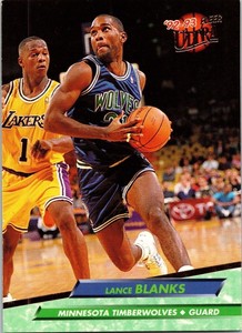  1993 Lance Blanks 21 Fleer 303 Basketball Sports Trading Card 