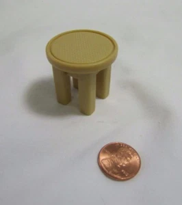 FISHER PRICE Loving Family Dollhouse TAN STOOL for DESK or CAMPING Rare! - Picture 1 of 2