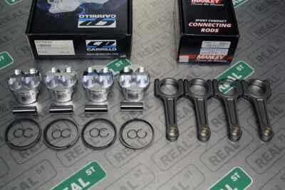 Pistones CP Manley I varillas de haz RSX K20 K20A K20A2 K20Z K20Z1 12,5:1 86,5 mm Foto 1 de 4