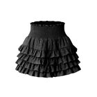 High Waist A-line Short Skirt Elastic Waist Pleated Mini Skirts Sweet   Girl