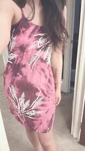 Womens Summer Dress Bali Small Tie Dye Fringe Tassel Beach - Picture 1 of 1
