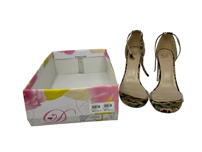 Delicious Mujer Transparente Perspex Tacones Correa Phoenix Negro SHANA Talla 11 Foto 1 de 4