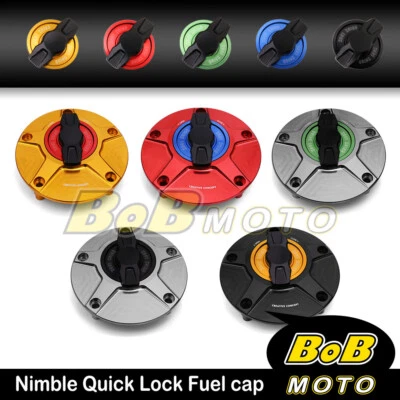 CNC FCR Keyless Fuel Tank Gas Cap For Ducati Monster S4R S2R 600 750 900 1000 - Image 1 of 4