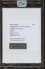 2022-23 Panini One And One AJ GRIFFIN RC Rookie Auto /99 Redemption JMJ2