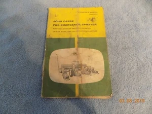 JOHN DEERE PRE EMERGENCE SPRAYER OPERATORS MANUAL OM-B25221 COTTON CORN PLANTER  - Picture 1 of 5