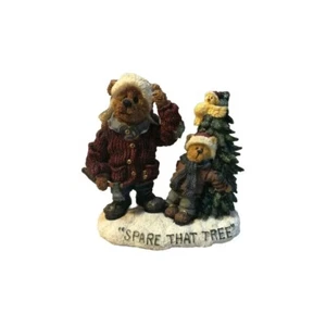 Boyds Bear Bearstone Sherwood mit Opie & Tweet Spare The Tree Figur 228329 - Bild 1 von 5