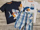 5T NWT Gymboree Shark T-Shirts Plaid Shorts Outfit Whale Hello There Collection