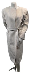 International Concepts Coat Womens size Medium Beige Long Length 2 Pockets New - Picture 1 of 8