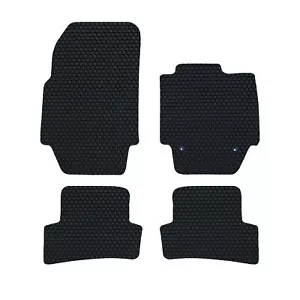 Maßgefertigte Gummi-Fußmatten für Renault Captur 2013-2019 Original Luxus Schwarz Set - Bild 1 von 10