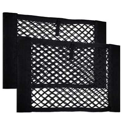 Auto Netztasche Klett 2er Set Kofferraum Organizer Ablagenetz KFZ PKW - Bild 1 von 4