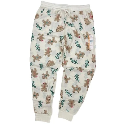 Pantalón de pijama Secret Treasures para mujer mediano pan de jengibre hombre franela de Navidad nuevo con etiquetas Foto 1 de 4