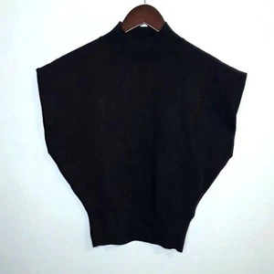 Commense Black Mock Turtle Neck Sleeveless Sweater Vest Brand New Size XS - Bild 1 von 10