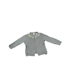 Banana Republic Strickjacke grau perlenfarben mit Strasssteinen verziert - Bild 1 von 6
