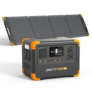 Pecron E500LFP 576Wh 600W Solar Generator LiFePO4 Battery with 100W Solar Panel - Picture 1 of 12